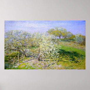 Poster Monet - Árvores De Maçã No Bloom 1873