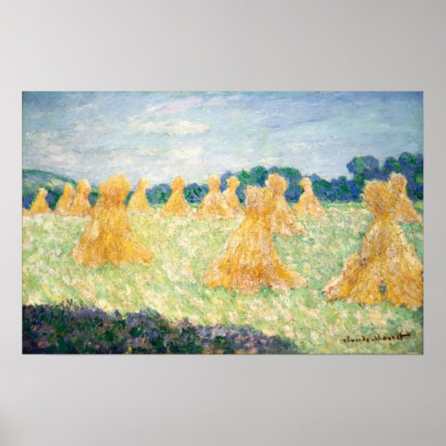 Poster Monet - As Jovens Senhoritas De Giverny Efeito Sol (Frente)