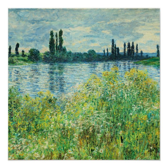 Pôster Monet - Banks of the Seine at Vetheuil (Frente)