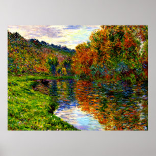Poster Monet - Braço do Jeufosse, outono