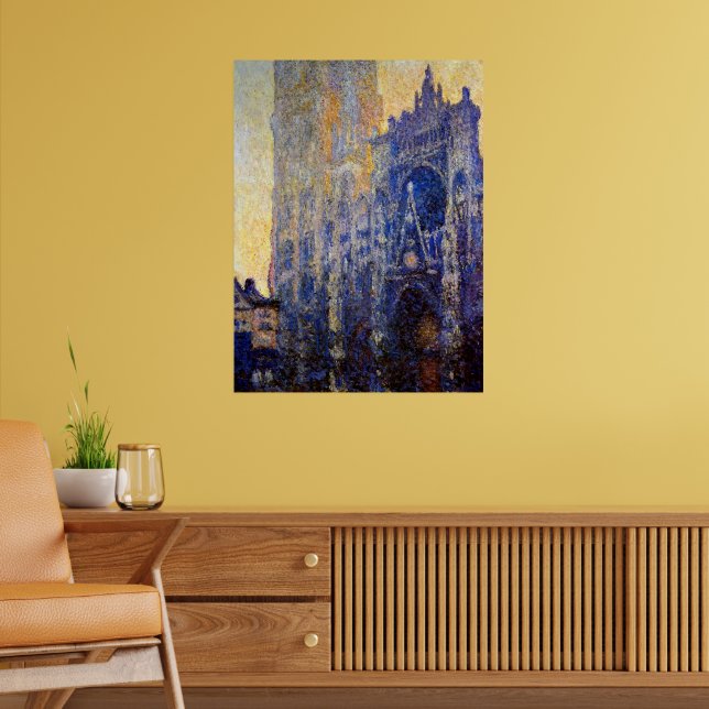 Poster Monet - Catedral de Rouen, Efeito Manhã (Sala de Estar 2)