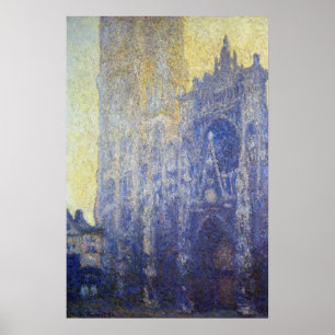 Poster Monet - Catedral de Rouen O Efeito Da Manhã Do Po