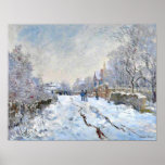 Poster Monet - Cena de Neve na Argentina<br><div class="desc">Cena de Neve na Argentina,  pintura paisagística de arte de Claude Monet</div>