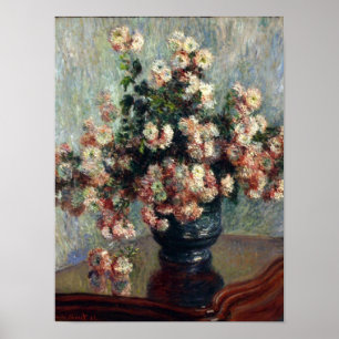 Poster Monet Chrysanthemums Print