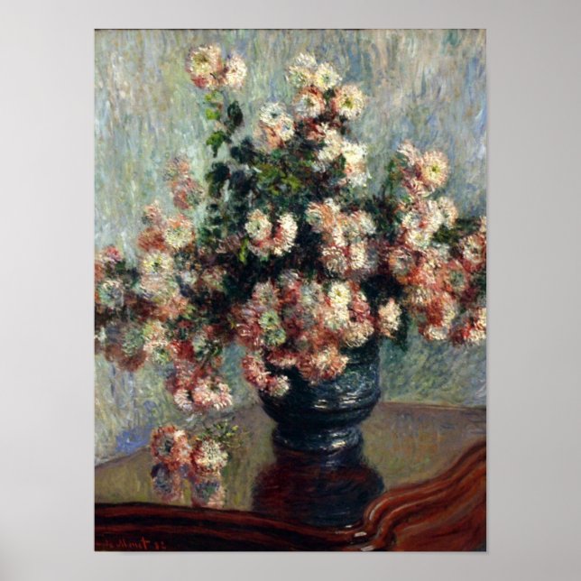 Poster Monet Chrysanthemums Print (Frente)