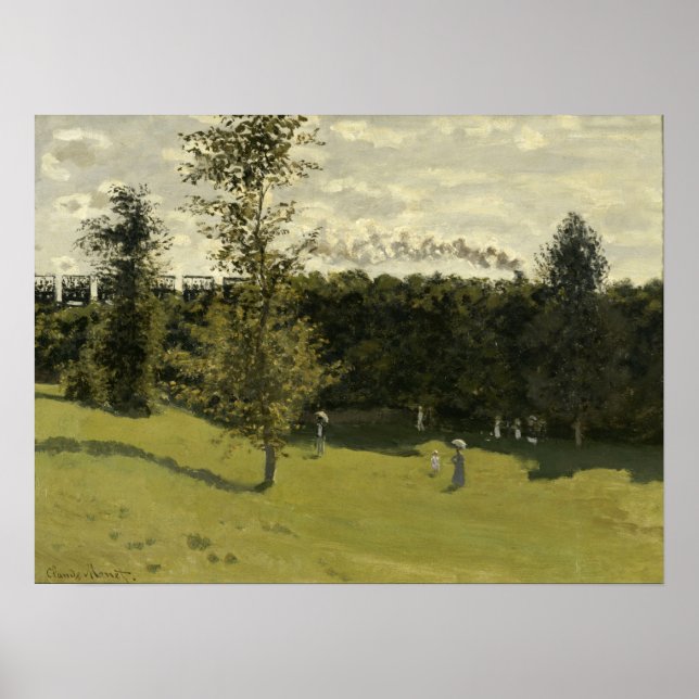 Poster Monet - Comboio No Campo (Frente)