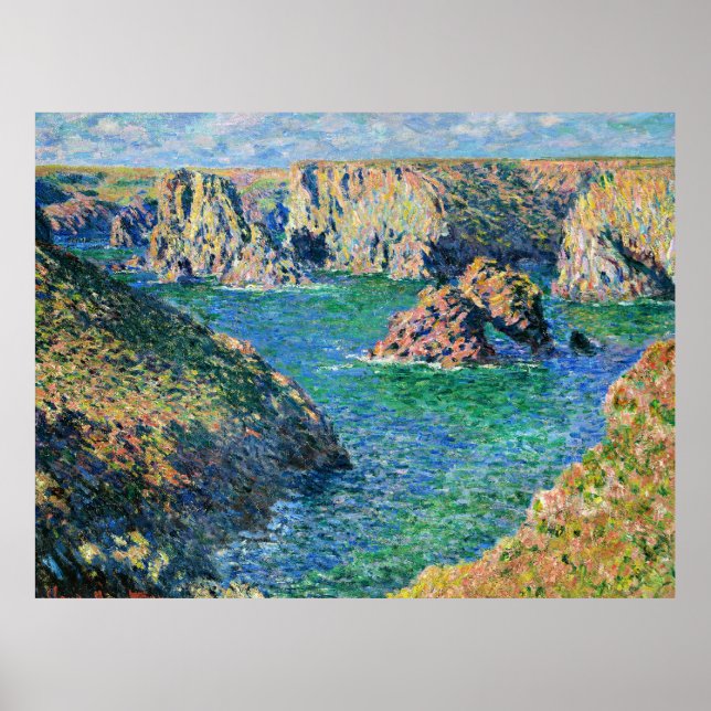 Poster Monet - Donnant Port, Belle Ile, (Frente)