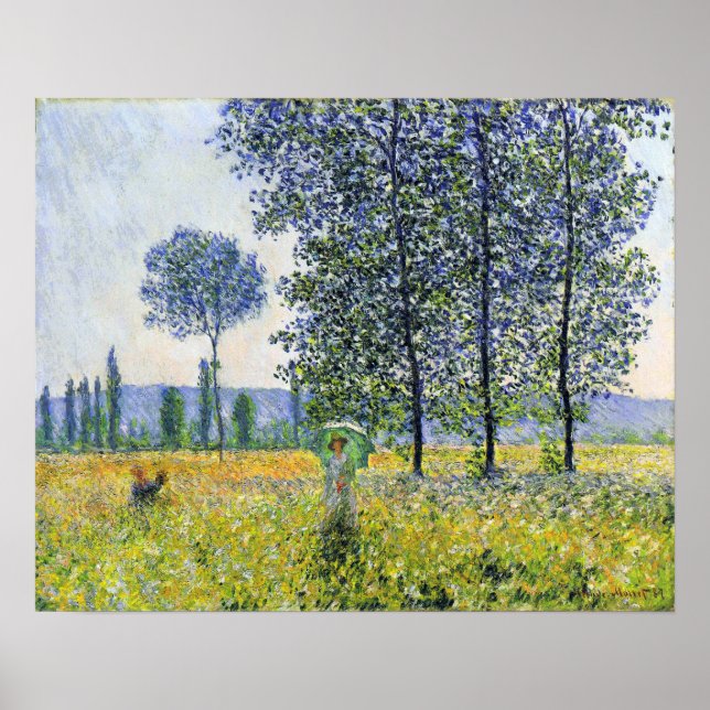 Poster Monet - Efeito Da Luz Solar Sob Os Pares De 1887 (Frente)