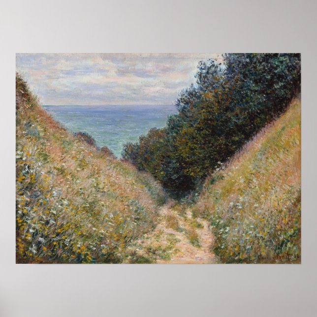 Poster Monet - Estrada Em La Cavee Pourville (Frente)