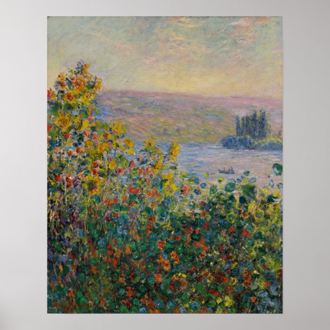Poster Monet - Flores De Vetheuil (Frente)