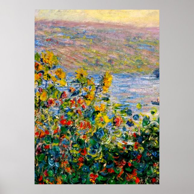 Poster Monet - Flores de Vetheuil (Frente)