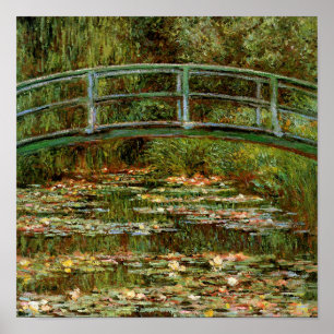 Poster Monet French Bridge Art