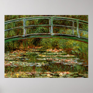 Poster Monet French Bridge Art