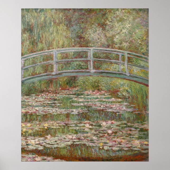 Pôster Monet French Bridge Giverney (Frente)