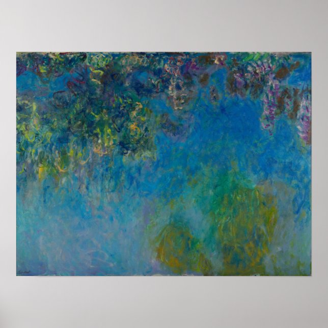 Poster Monet - glicínias (Frente)