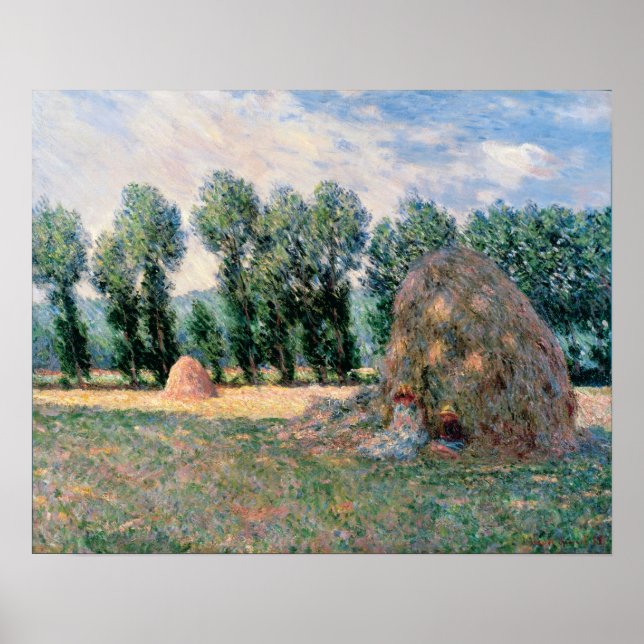 Poster Monet - Haystacks (Frente)