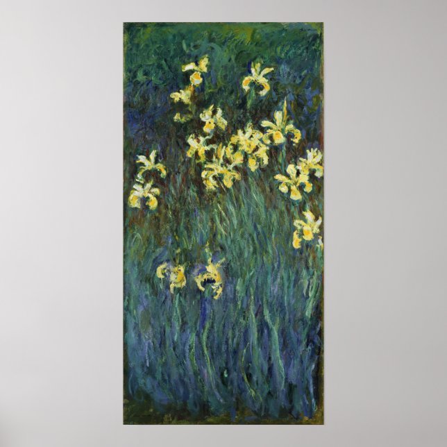 Poster Monet - Íris Amarelas (Frente)