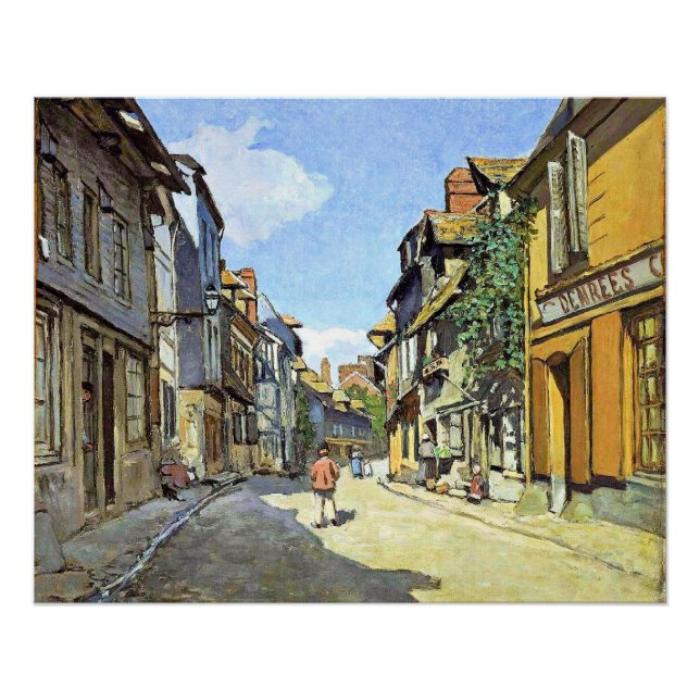 Pôster Monet - La Rue Bavolle em Honfleur (Frente)