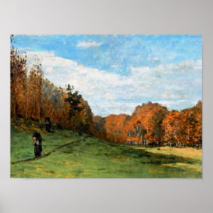 Poster Monet, Lenhadores na Floresta de Fontainebleau,