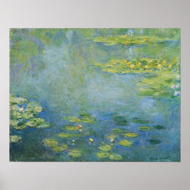 Poster Monet - Lírios de Água (Frente)