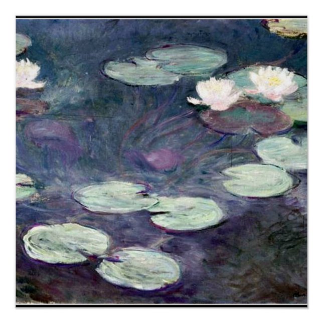 Pôster Monet - Lírios De Água 1897-1899, (Frente)