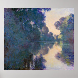 Poster Monet, Manhã no Sena, perto de Giverny