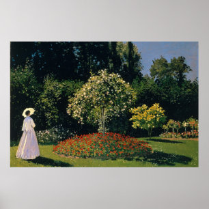 Poster Monet - Mulher no Jardim