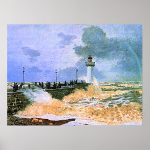 Poster Monet - O Molhe de Le Havre,