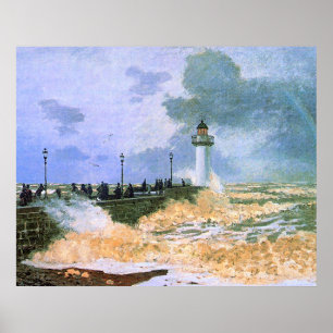 Poster Monet - O Molhe de Le Havre,