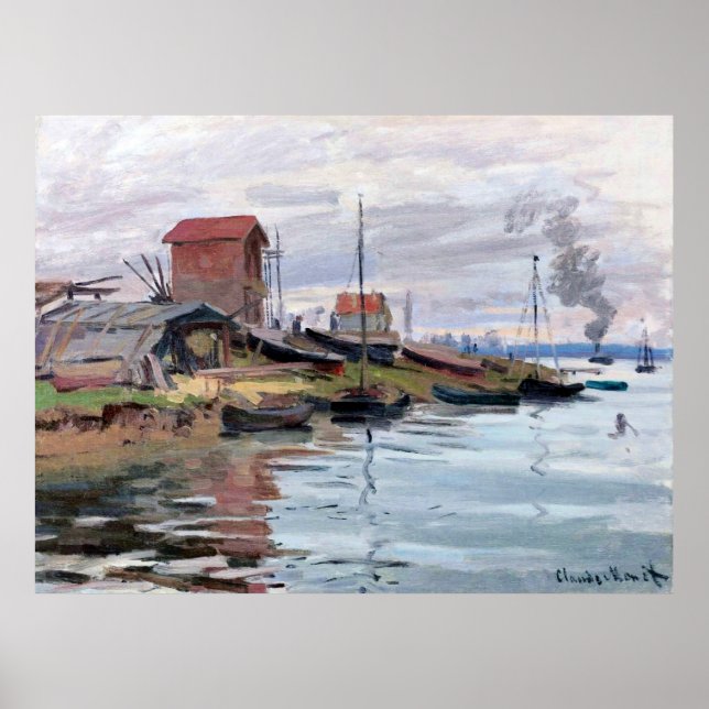 Poster Monet - O Sena em Petit-Gennevilliers (Frente)
