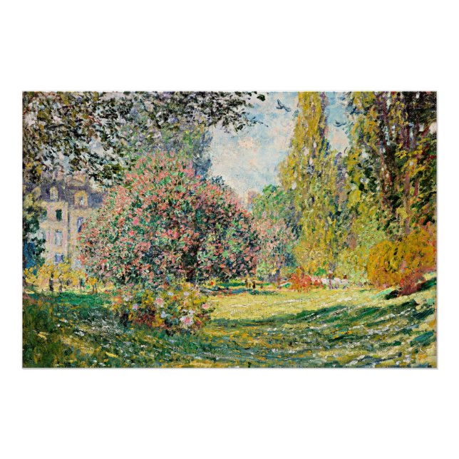 Pôster Monet - Paisagem, Parc Monceau, (Frente)