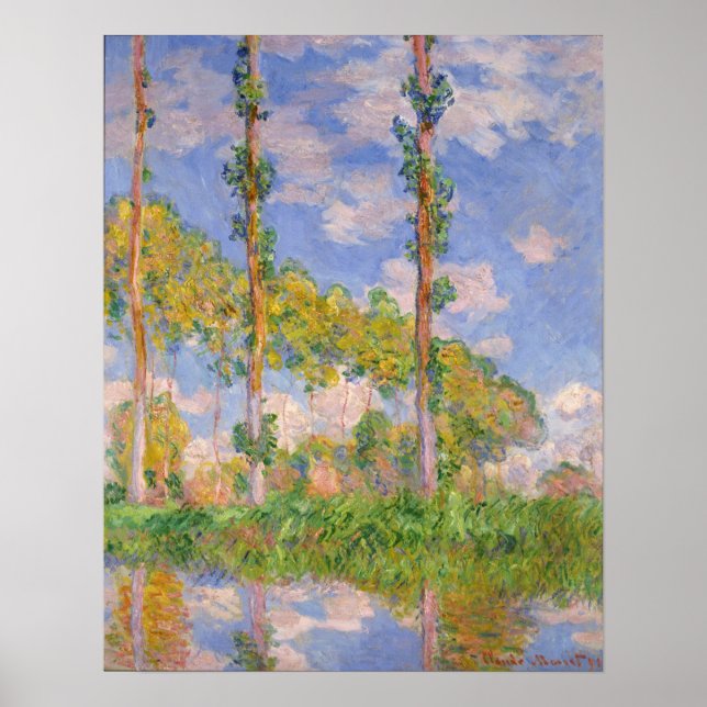 Poster Monet - Poplars In The Sun (Frente)