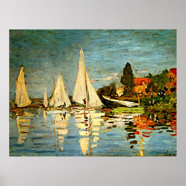 Poster Monet, Regattas, Argenteuil (Frente)
