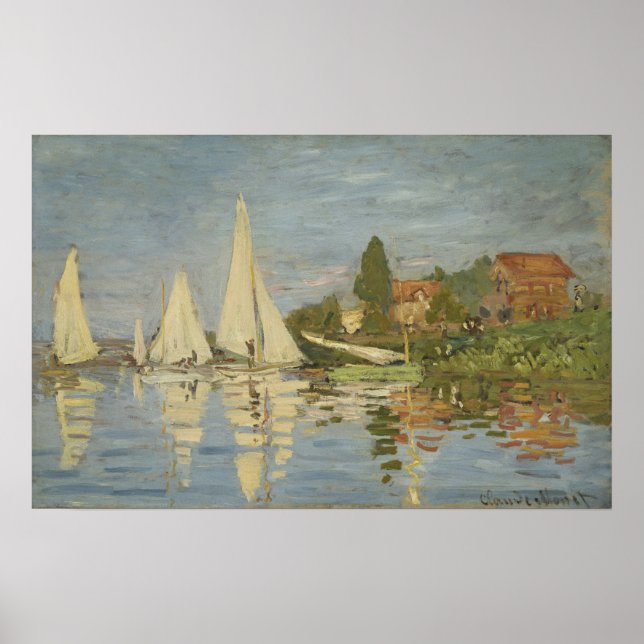 Poster Monet - Regattas Argenteuil (Frente)