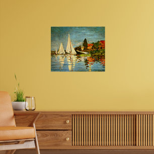 Poster Monet, Regattas, Argenteuil