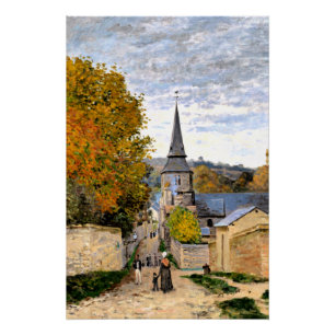 Pôster Monet - Rua em Saint-Adresse