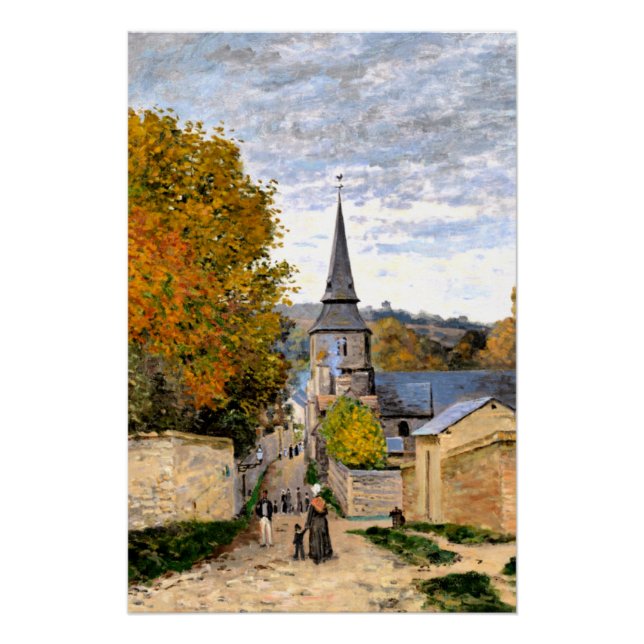 Pôster Monet - Rua em Saint-Adresse (Frente)