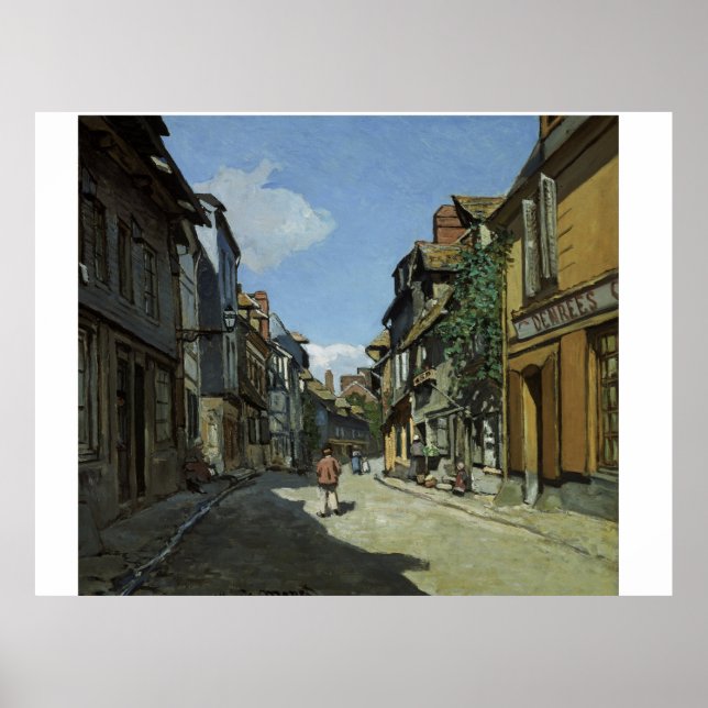 Pôster Monet Rue de la Bavole Honfleur (Frente)