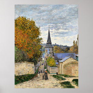 Poster Monet - Street in Sainte-Adresse, fine art,