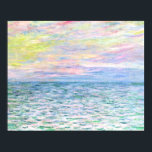 Poster Monet - Sunset em Pourville, belas artes<br><div class="desc">Sunset em Pourville, cores pastéis, pintura de impressionismo por Claude Monet</div>