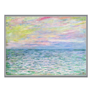 Pôster Monet - Sunset em Pourville, belas artes
