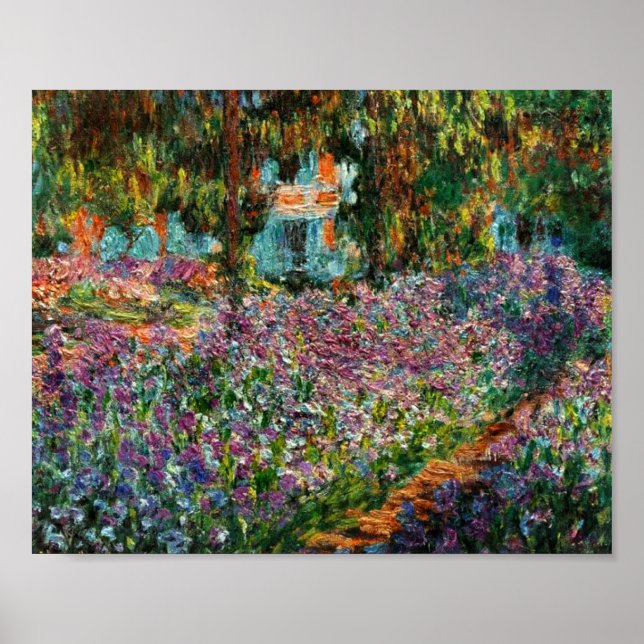Poster Monet The Artist Garden at Giverny (Frente)