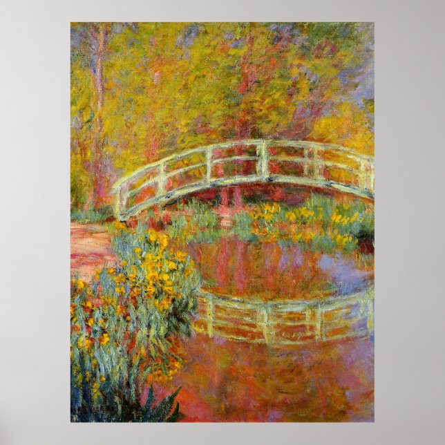 Poster Monet - The Japan Bridge, 1896, (Frente)
