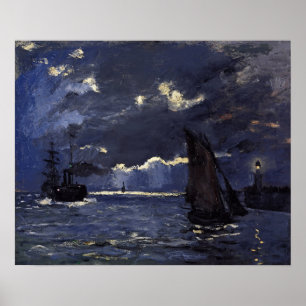 Poster Monet - Um Transporte Marítimo À Lua