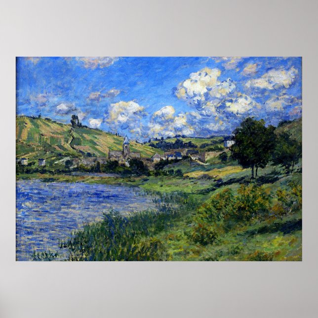 Pôster Monet - Vetheuil, Paysage (Frente)