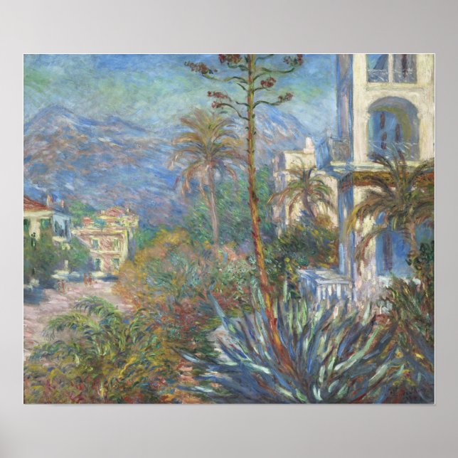 Poster Monet - Vilas em Bordighera (Frente)