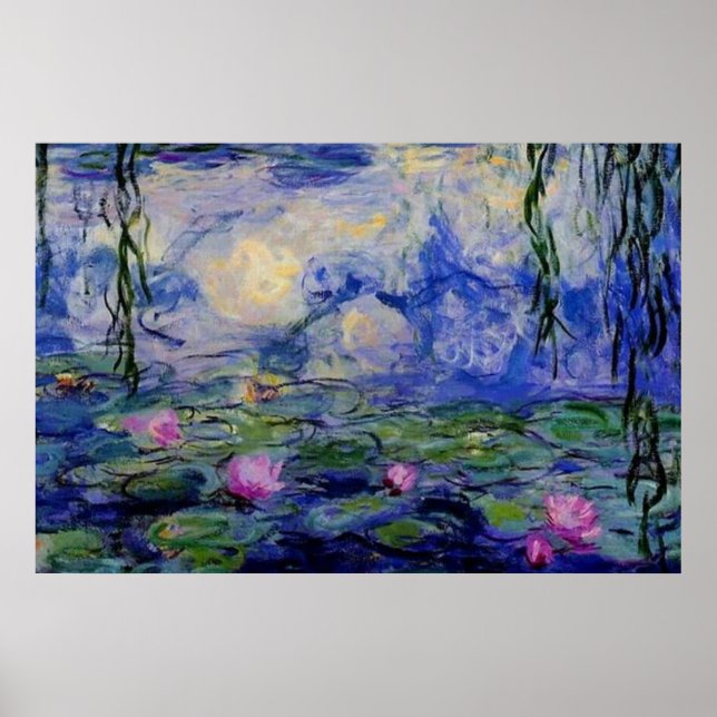 Poster Monet water lilies 1919 art (Frente)