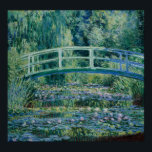 Poster Monet - Water Lilies and Japanese Bridge<br><div class="desc">Water Lilies and Japanese Bridge by Claude Monet. For more poster-ready images from Zedign Art Series Book 2 "Claude Monet - Paintings & Drawings  Vol 1",  visit https://books.zedign.com/zas/2.html</div>