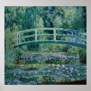 Poster Monet - Water Lilies and Japanese Bridge