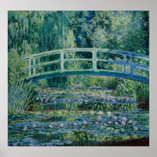 Poster Monet - Water Lilies and Japanese Bridge